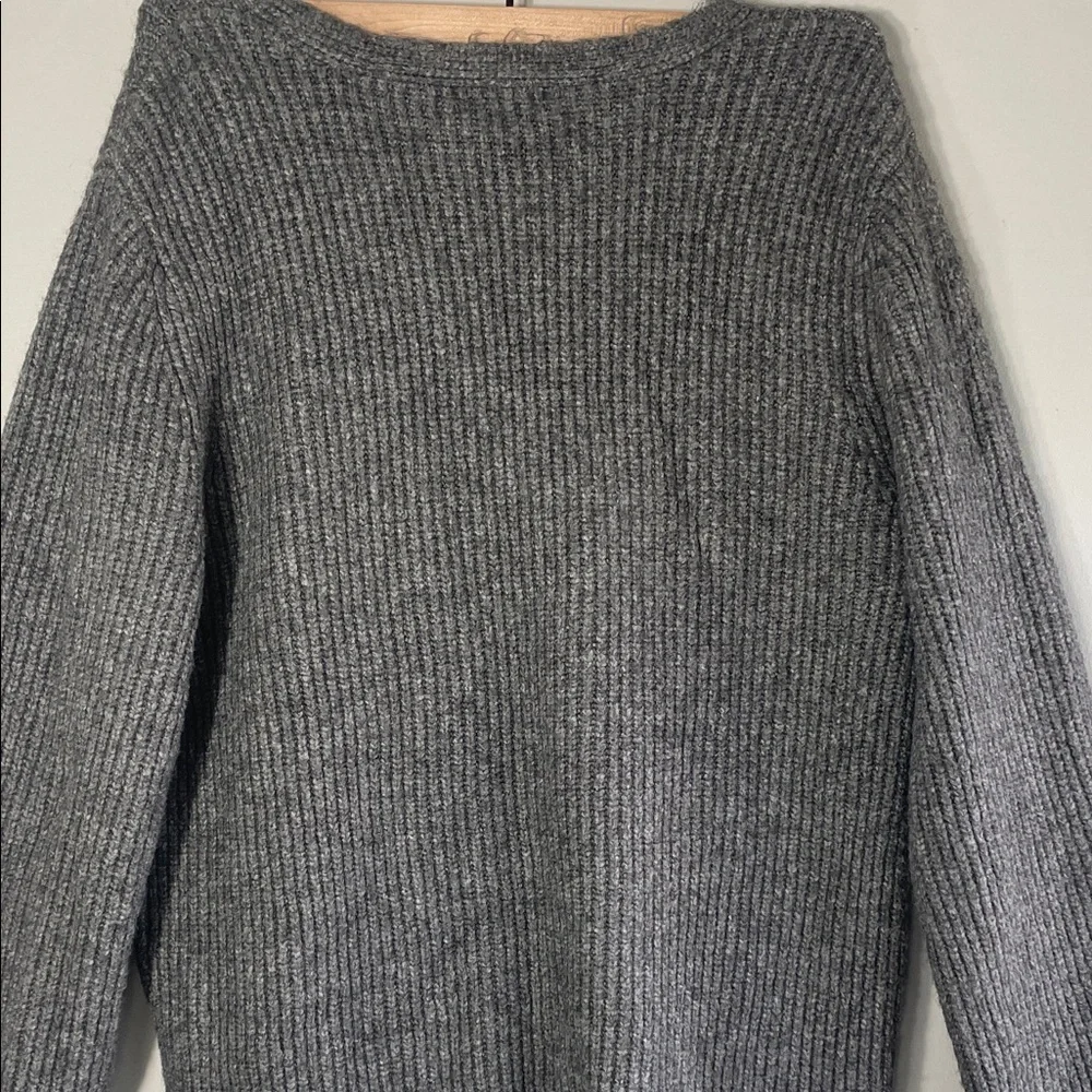 Halogen Charcoal V-Neck Sweater